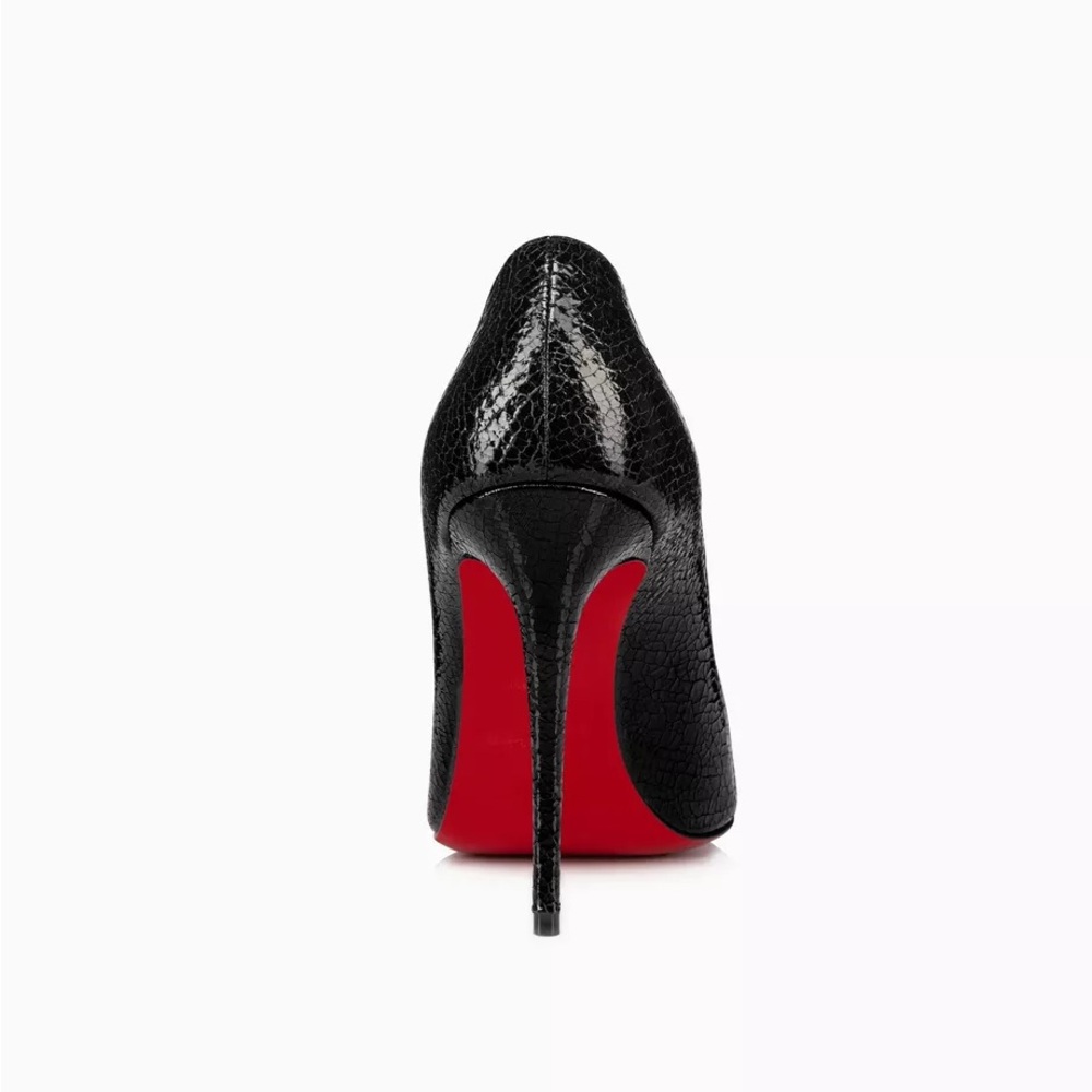 Christian Louboutin Kate 100 Specchio Star Stiletto Leather Pump Black NWT $1095 - Picture 4 of 15